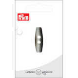 Prym Union Knopf Poly-Toggle 2 Hole 30mm Medium Grey - Pack of 1