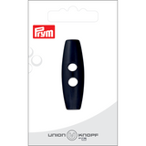 Prym Union Knopf Poly-Toggle 2 Hole 45mm Medium Navy - Pack of 1