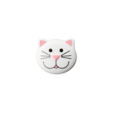 Prym Union Knopf Poly-Button Shank Cat 20mm White - Pack of 2
