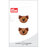 Prym Union Knopf Poly-Button Shank Dog 20mm M-Brown - Pack of 2