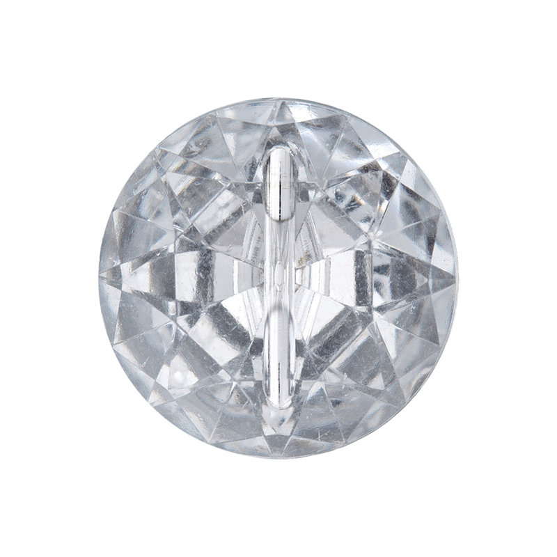 Prym Union Knopf Poly-Button Shank 15mm Transparent - Pack of 4