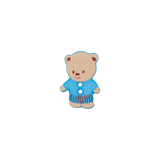 Prym Union Knopf Poly-Button 2 Hole Bear 15mm Blue - Pack of 2