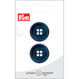 Prym Union Knopf Poly-Button 4 Hole 23mm Navy - Pack of 2