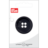 Prym Union Knopf Poly-Button 4 Hole 34mm Black - Pack of 1