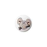 Prym Union Knopf Poly-Button Shank Mouse 12mm White - Pack of 3