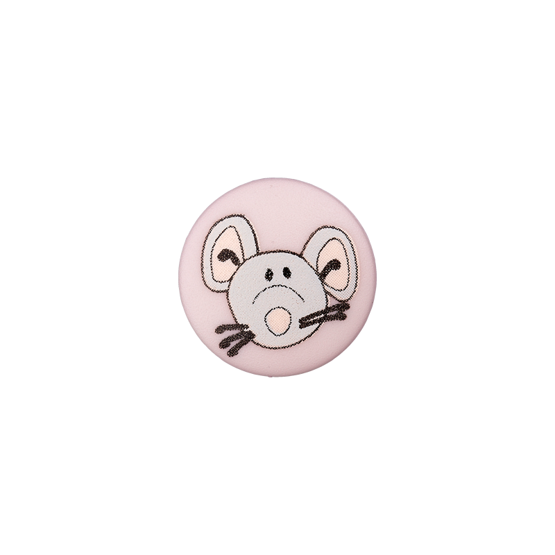 Prym Union Knopf Poly-Button Shank Mouse 12mm Rose - Pack of 3