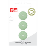 Prym Union Knopf Cott./Poly-Button Rec. 2L 18mm L-Green - Pack of 3