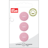 Prym Union Knopf Cott./Poly-Button Rec. 2L 18mm Rose - Pack of 3