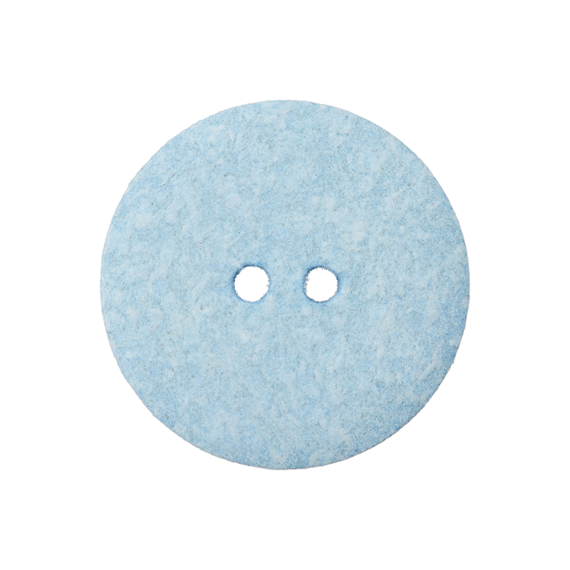 Prym Union Knopf Cott./Poly-Button Rec. 2L 18mm L-Blue - Pack of 3