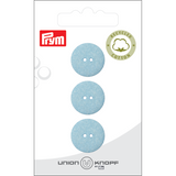 Prym Union Knopf Cott./Poly-Button Rec. 2L 18mm L-Blue - Pack of 3