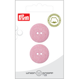 Prym Union Knopf Cott./Poly-Button Rec. 2L 23mm Rose - Pack of 2