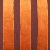 Chenille Wide Thick Stripes Orange