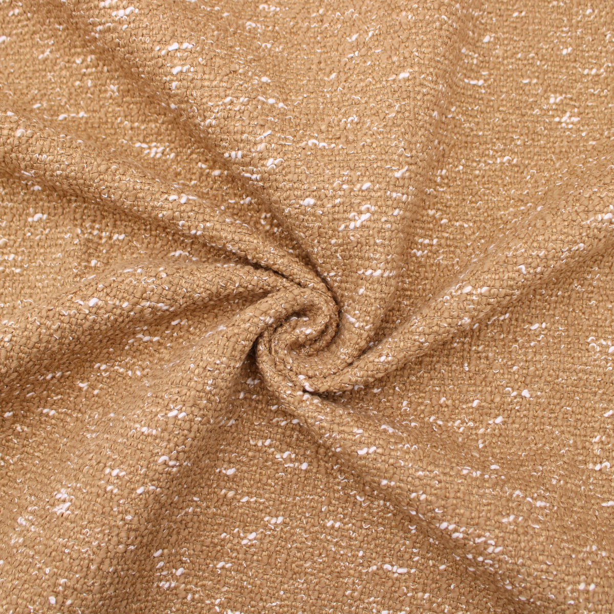 Chunky Tweddy Boucle Weave Beige Ivory