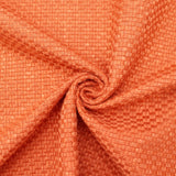 Square Textured Chenille Finely Woven Terracotta