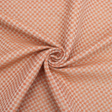 Square Twill Look Woven Jacquard Terracotta Cream