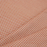 Square Twill Look Woven Jacquard Terracotta Cream