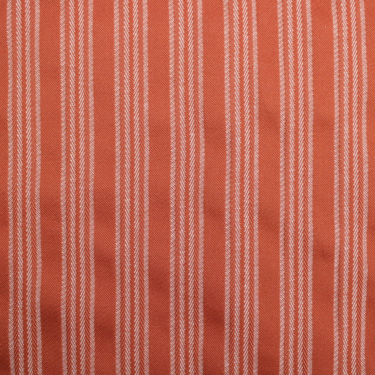 Stripes Woven Linen Look Rust
