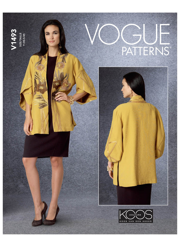 Vogue Jacket Sewing Pattern V1493