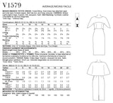 Vogue Misses Dress Sewing Pattern V1579