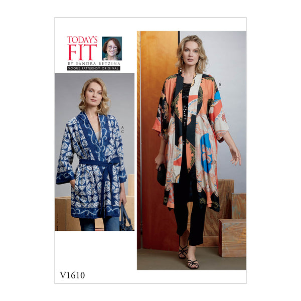 Vogue Misses Jacket Jacket Sewing Pattern V1610A