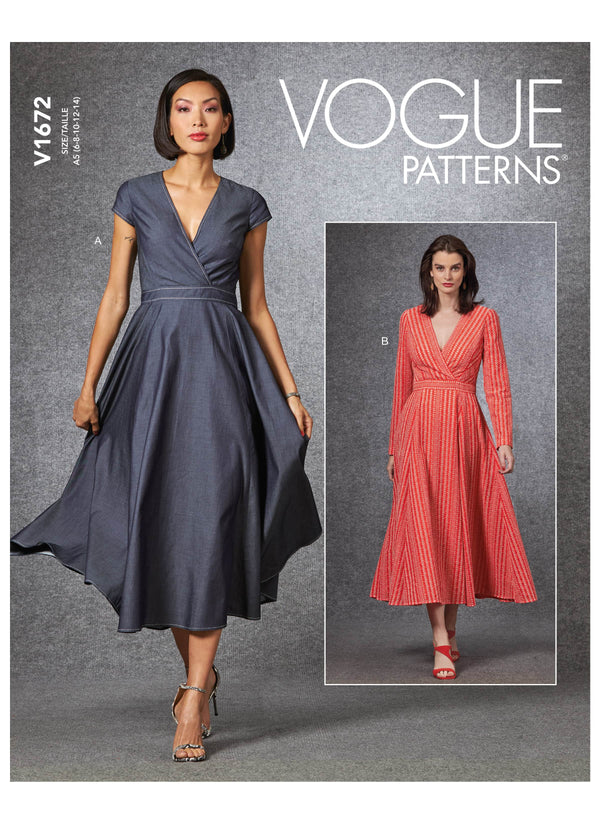 Vogue Dress Misses Sewing Pattern V1672