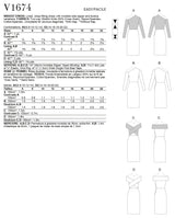 Vogue Misses Dress Sewing Pattern V1674