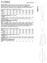 Vogue Skirt Misses Sewing Pattern V1683