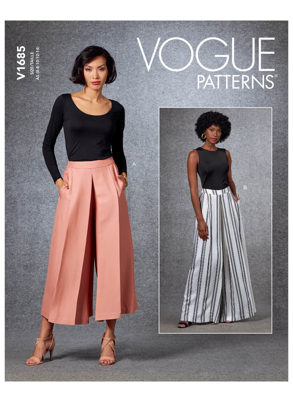 Vogue Pants Misses Sewing Pattern V1685
