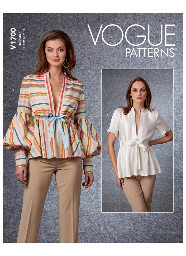 Vogue Top Misses Sewing Pattern V1700