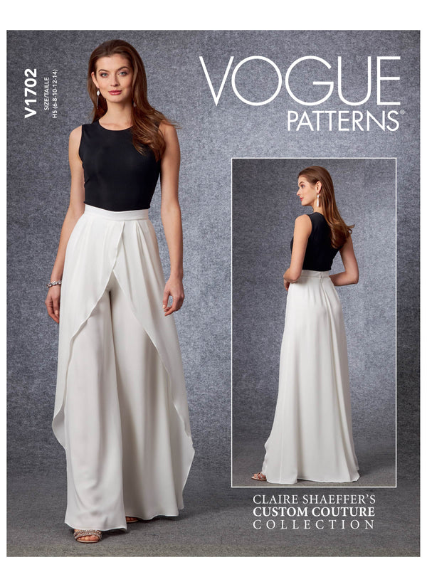Vogue Pants Misses Sewing Pattern V1702
