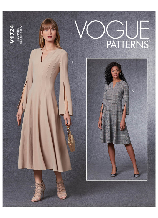 Vogue Dress Misses Sewing Pattern V1724