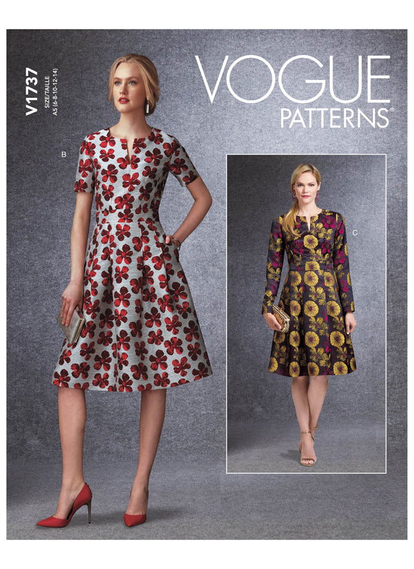 Vogue Fit Misses Flare & Dress Sewing Pattern V1737