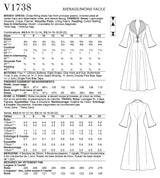 Vogue Vintage Misses Dress Sewing Pattern V1738