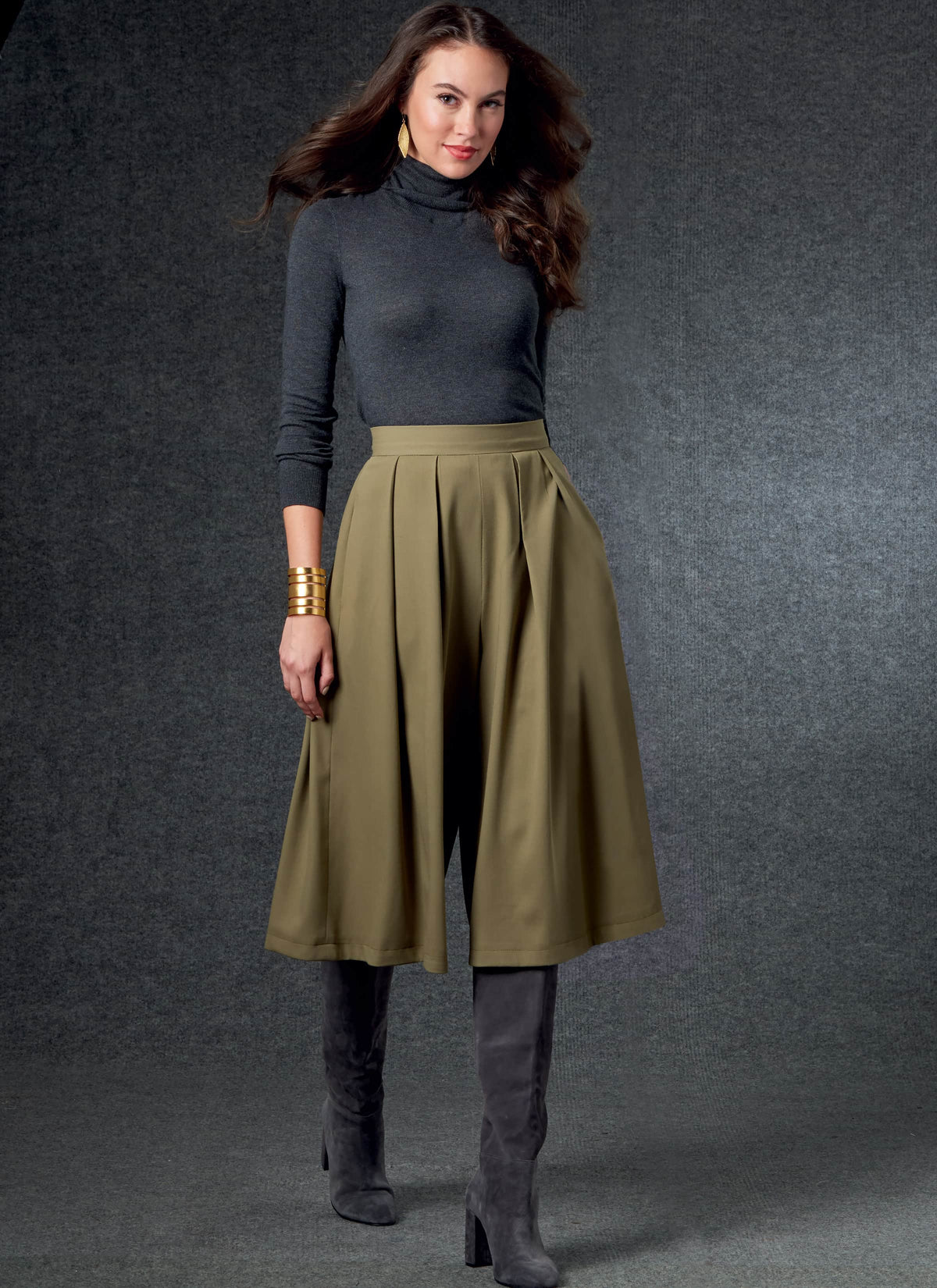 Vogue Misses Skirt/Pants Pants Misses Sewing Pattern V1772A (S-M-L-XL-XXL)