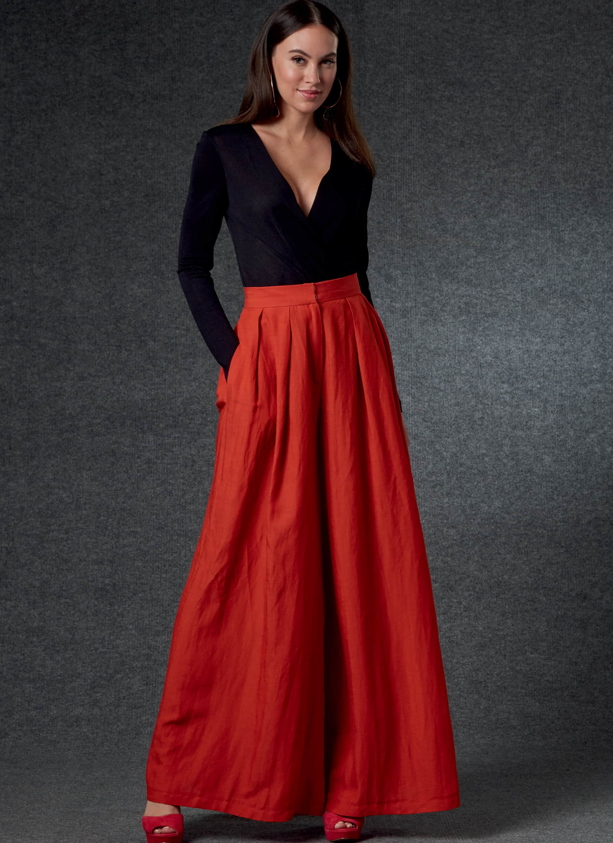 Vogue Misses Skirt/Pants Pants Misses Sewing Pattern V1772A (S-M-L-XL-XXL)
