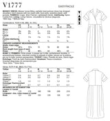 Vogue Dress Misses Sewing Pattern V1777