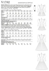 Vogue Dress Misses Sewing Pattern V1782