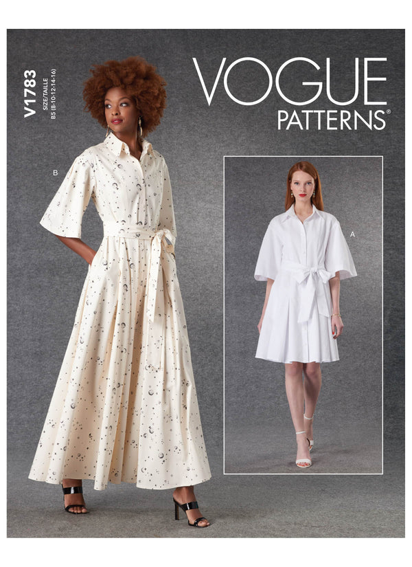 Vogue Dress Misses Belt Sewing Pattern V1783