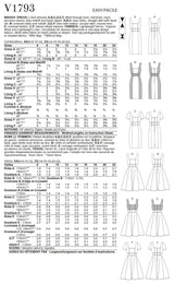 Vogue Dress Misses Sewing Pattern V1793