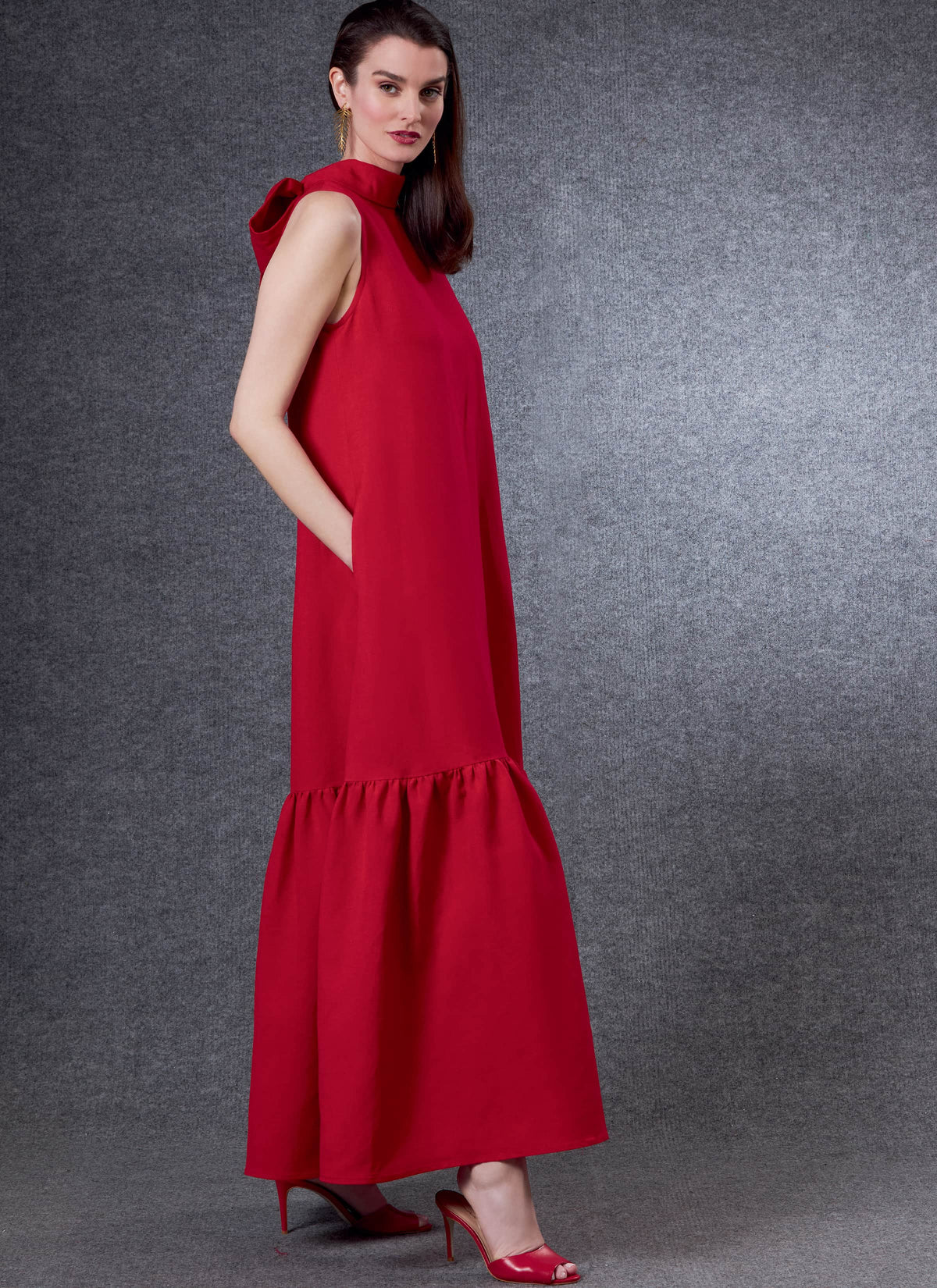 Vogue Misses Dress Misses Sewing Pattern V1802A (XS-S-M-L-XL-XXL)