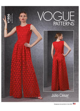 Vogue & Misses Petite Misses Jumpsuit Sewing Pattern V1806