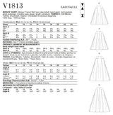 Vogue Skirt Misses Sewing Pattern V1813