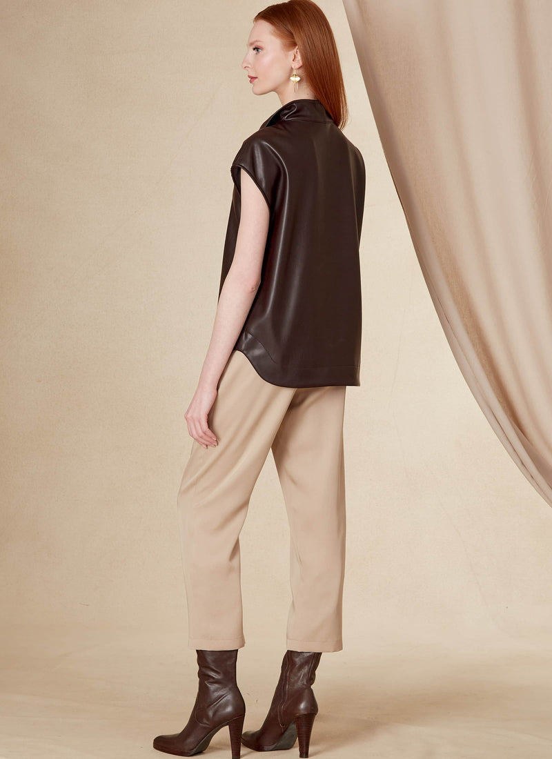 Vogue Misses Sportswear Top, Skirt Pants Sewing Pattern V1833A (XS-S-M-L-XL-XXL)
