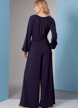 Vogue Misses Sportswear & Petite Jumpsuit Sewing Pattern V1851A (XS-S-M-L-XL)