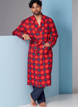 Vogue Robe Mens Belt Sewing Pattern V1855