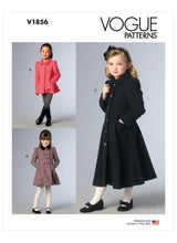 Vogue & Childrens Jacket Girls & Coat Sewing Pattern V1856