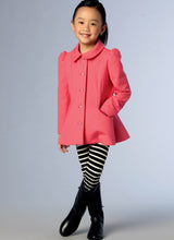Vogue & Childrens Jacket Girls & Coat Sewing Pattern V1856
