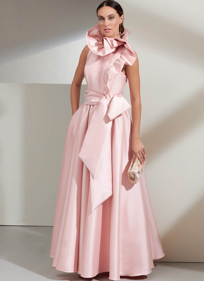 Vogue Special Misses Dress Occasion & Sash Sewing Pattern V1861