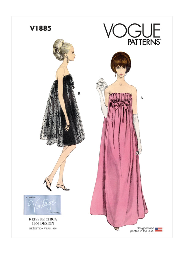 Vogue Special Misses Dress Occasion Sewing Pattern V1885