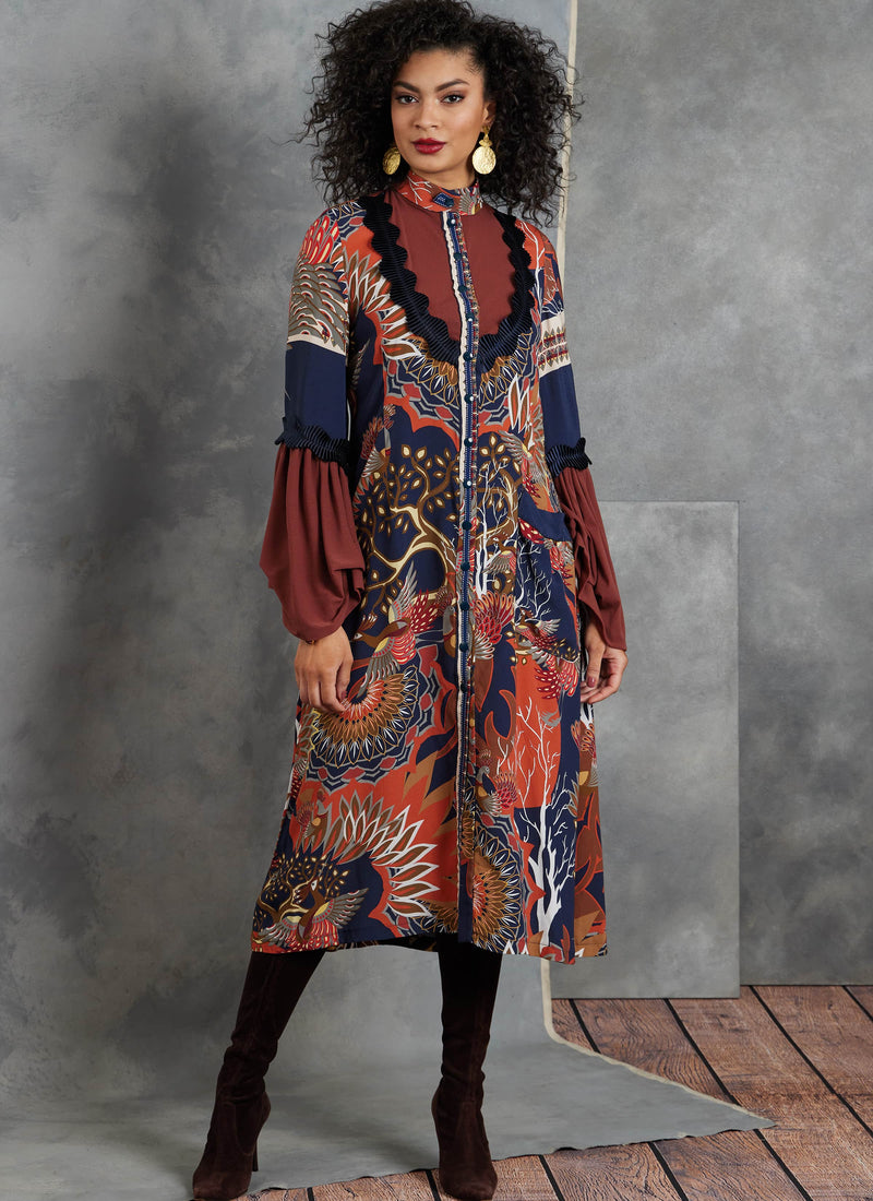 Vogue Misses Dress Misses Tunic Sewing Pattern V1904A (A-B-C-D-E-F-G-H-I-J)